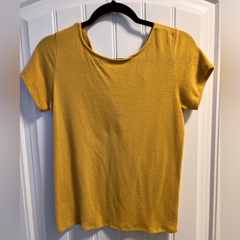 Mustard Open Back Top